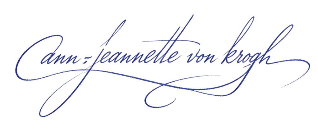 Signatur — Ann-Jeannette von Krogh